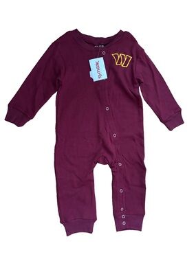 New Ultra Game Baby Boys One Piece Outfit - Burgundy - 24M